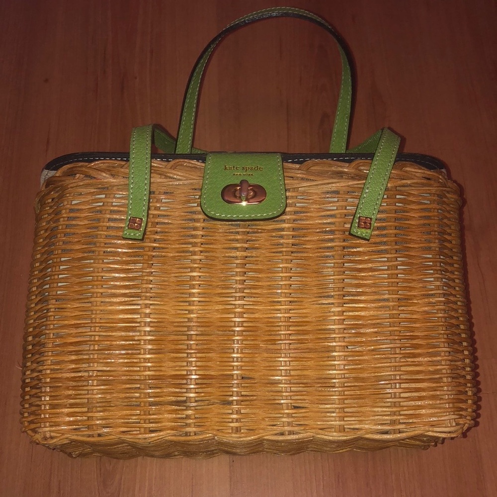 Vintage Kate Spade Wicker Basket Bag